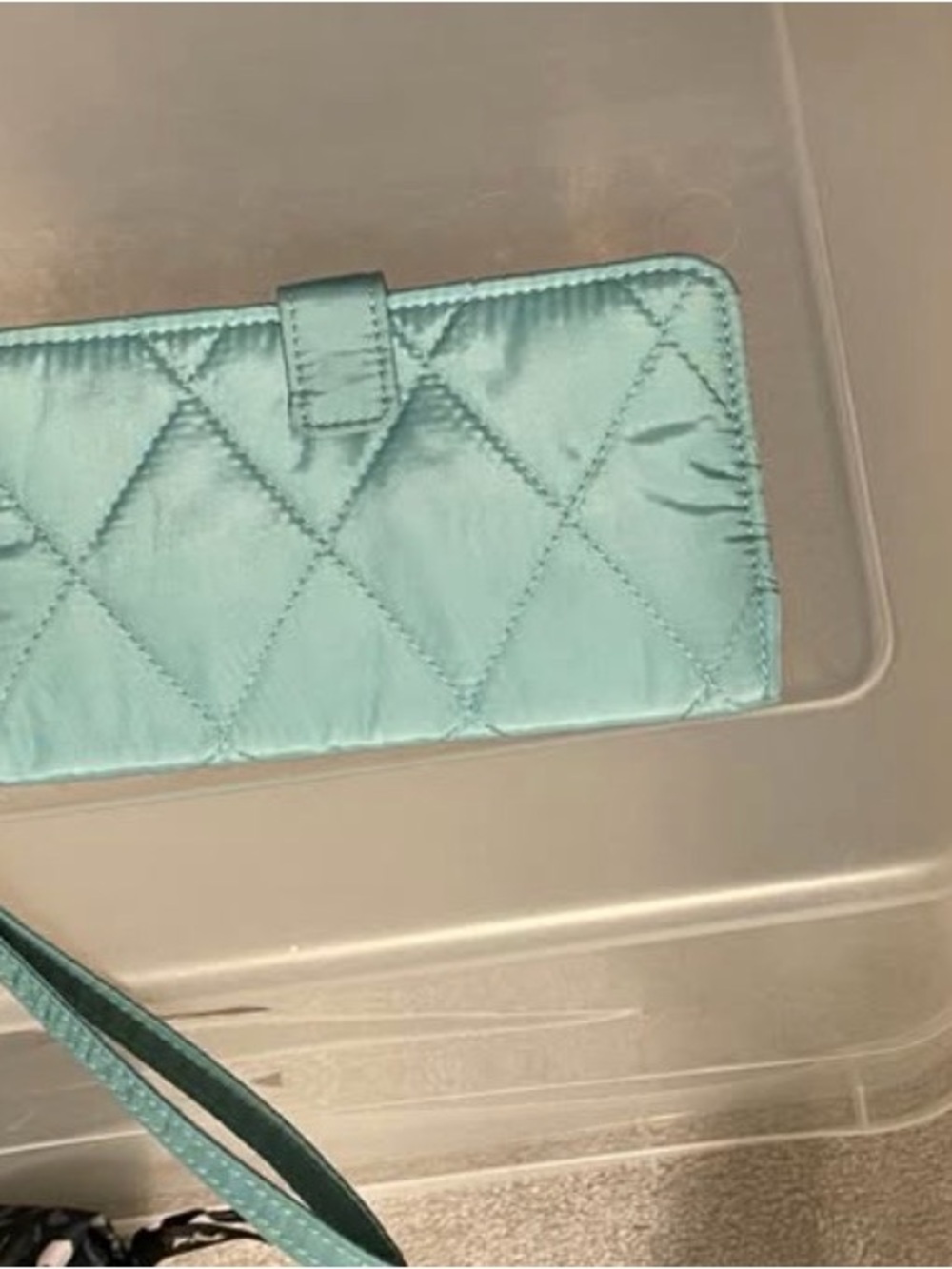 Vera Bradley Pink and Teal Floral Lined Wallet